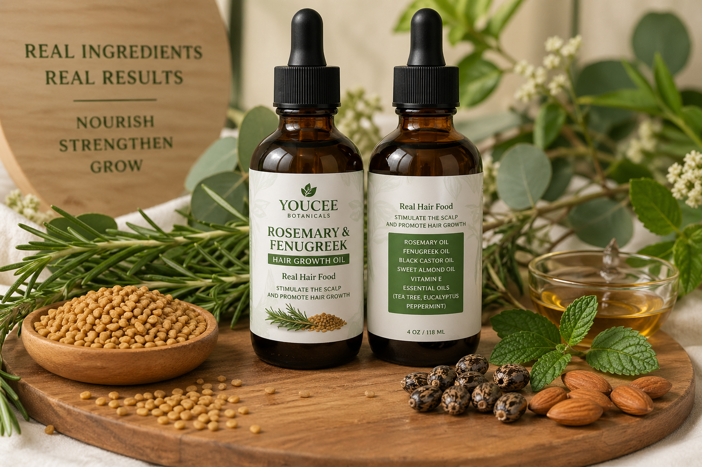 Youcee Botanicals Rosemary & Fenugreek Hair Oil