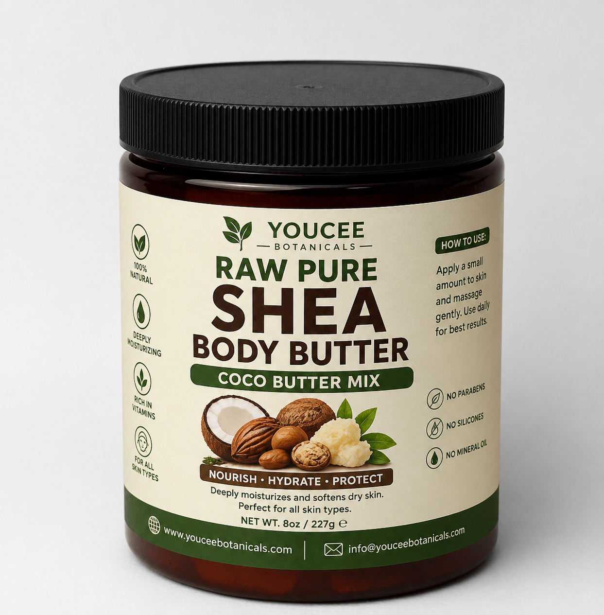 Youcee Botanicals Raw Pure Shea Body Butter – Coco Butter Mix