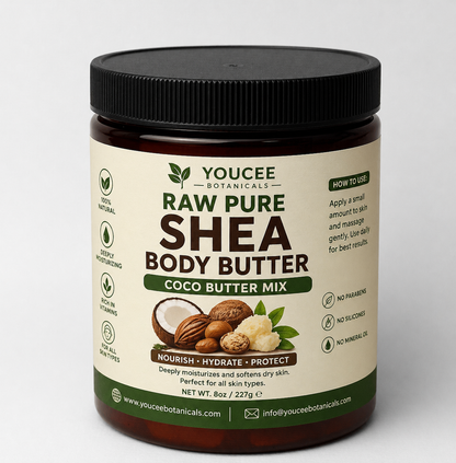 Youcee Botanicals Raw Pure Shea Body Butter – Coco Butter Mix